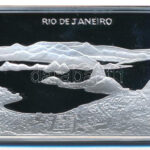 DN 'Rio de Janeiro' jelzett Ag plakett tanúsítvánnyal (25g/0.925/50x32mm) T:PP