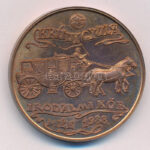 Rajki László (1939-) 1988. 'Krúdy Gyula / Irodalmi Kör MÉE 1988' bronz emlékérem (42,5mm) T:1 Adamo BP24 - Image 2
