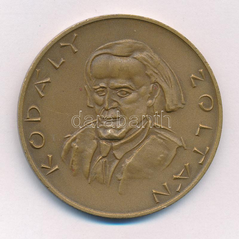 Kiss Nagy András (1930-1997) DN 'Kodály Zoltán / Háry János' kétoldalas bronz emlékérem (50mm) T:1-
