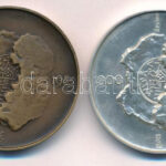 Lapis András (1942-) 1984. 'MÉE Esztergom - A magyar pénzverés kezdete' Ag és bronz emlékérempár (35,92g/0.800/42,5mm) T:1,1- Adamo EM2 - Image 2