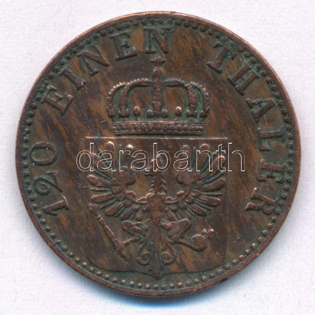 Német Államok / Poroszország 1865A 3pf Cu T:2 German States / Prussia 1865A 3 Pfennig Cu C:XF Krause KM# 482 - Image 2