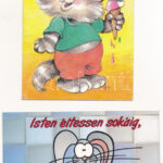 Kb. 40 db MODERN humoros motívum képeslap, kinyithatóak is / Cca. 40 modern humorous motive postcards, folding cards too
