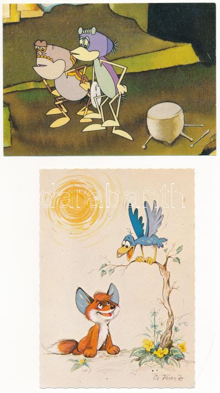 Kb. 40 db MODERN humoros motívum képeslap, kinyithatóak is / Cca. 40 modern humorous motive postcards, folding cards too - Image 2