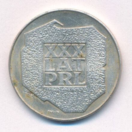 Lengyelország 1974. 200Zl Ag '30 éves a Népköztársaság' T:2,2- patina, karc Poland 1974. 200 Zlotych Ag '30th Anniversary of People's Republic' C:XF,VF patina, scratch Krause Y#72