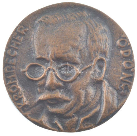Dr. Sós András (1943-) 1970. 'Dr. Krompecher Ödön / Születése százéves évfordulója' kétoldalas bronz emlékérem (48mm) T:1-