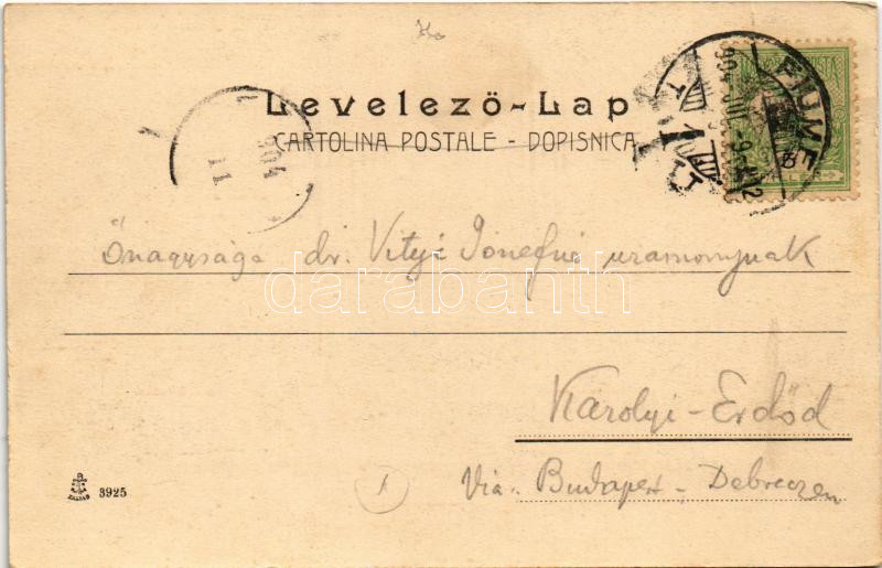 1904 Fiume, Rijeka; Grand Hotel Europe and Lloyd, restaurant - Image 2