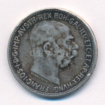 Ausztria 1913. 2K Ag 'Ferenc József' T:2- patina, fülnyom Austria 1913. 2 Corona Ag 'Franz Joseph' C:VF patina, ear mark Krause KM#2821