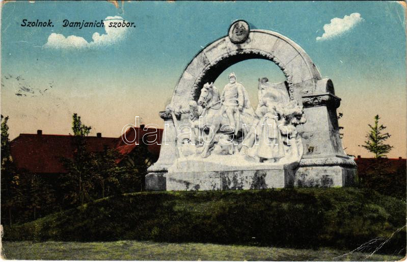 1916 Szolnok, Damjanich szobor (EB)
