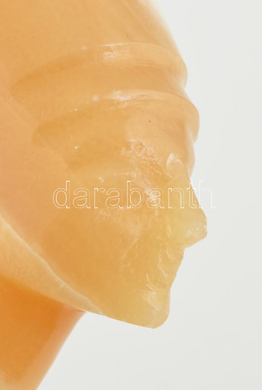 Ónix egyiptomi figura, orra sérült, m: 18 cm - Image 2