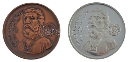 Fritz Mihály (1947-) 1988. 'MÉE Alba Regia Szervezete államalapítónk halálának emlékére / Szent István 1938 fejereklyetartó 1777' bronz emlékérem (42,5mm) + jelzett Ag emlékérem (35,43g/0.835/42,5mm) T:1,1- (PP) ujjlenyomat Adamo SF9