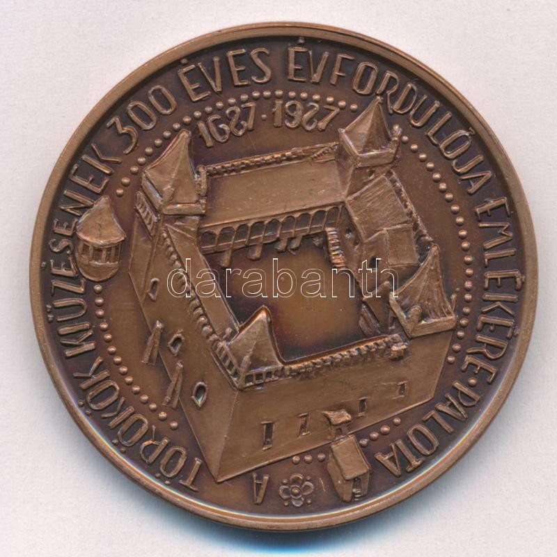 Buda István (1952-) 1987. 'MÉE Budapest - Pálfy Tamás Palotai Várkapitány' bronz emlékérem (42,5mm) T:1 Adamo BP23 - Image 2