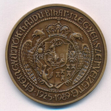 Tóth Sándor (1933-) 1989. 'MÉE Hajdú-Bihar Megyei szervezete / gyerőmonostori Kemény János' bronz emlékérem (42,5mm) T:1- Adamo DE14