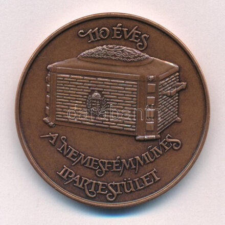 Fritz Mihály (1947-) 1997. '110 éves a Nemesfémműves Ipartestület' kétoldalas bronz emlékérem (42,5mm) T:1