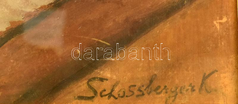 Schossberger Klára (1893-?): Csendélet. Olaj, karton. Jelezve jobbra lent. Dekoratív, üvegezett fakeretben. 68x46 cm. / Oil on board, signed lower right. Framed. - Image 2