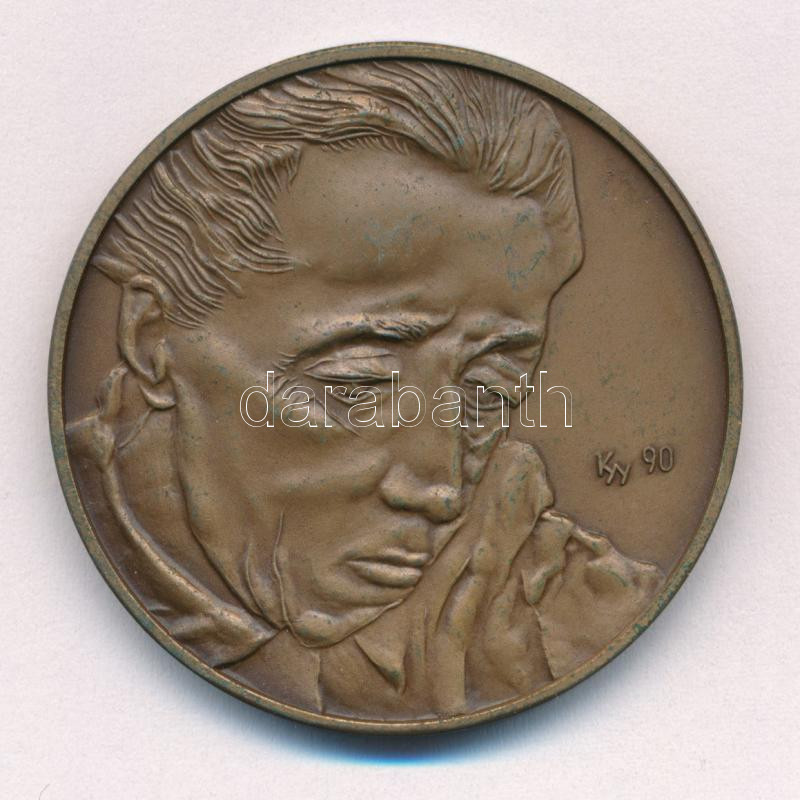 Kiss György (1943-2016) 1990. 'Száz éve született Ferenczy Noémi - MÉE' kétoldalas bronz emlékérem (42,5mm) T:1 patina Adamo BP30 - Image 2