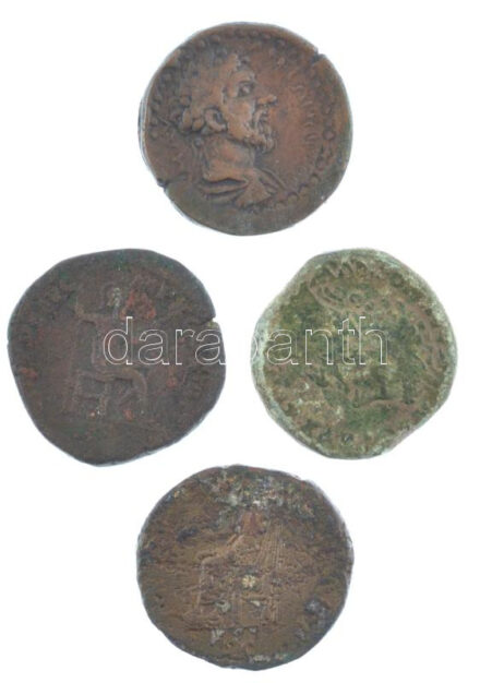 Római Birodalom 4db bronz érméből álló tétel, közte hamisak is! T:2-,3 Roman Empire 4pcs bronze coin lot, with fakes among them! C:VF,F