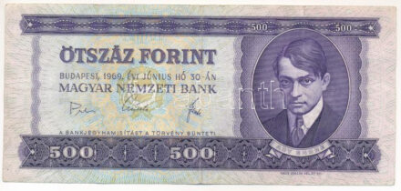 1969. 500Ft T:III kis szakadások Adamo F40