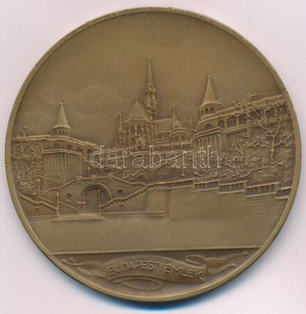 Berán Lajos (1882-1943) 1931. 'Budapesti Emlék' bronz emlékérem (80mm) T:2 karcok, ph. HP 1330.