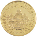 Lugossy László (1944-) DN 'Veszprém a királynék városa / Sigillum Civitatis Vesprimensis' aranyozott emlékérem (42,5mm) T:1- (PP) ujjlenyomat - Image 2