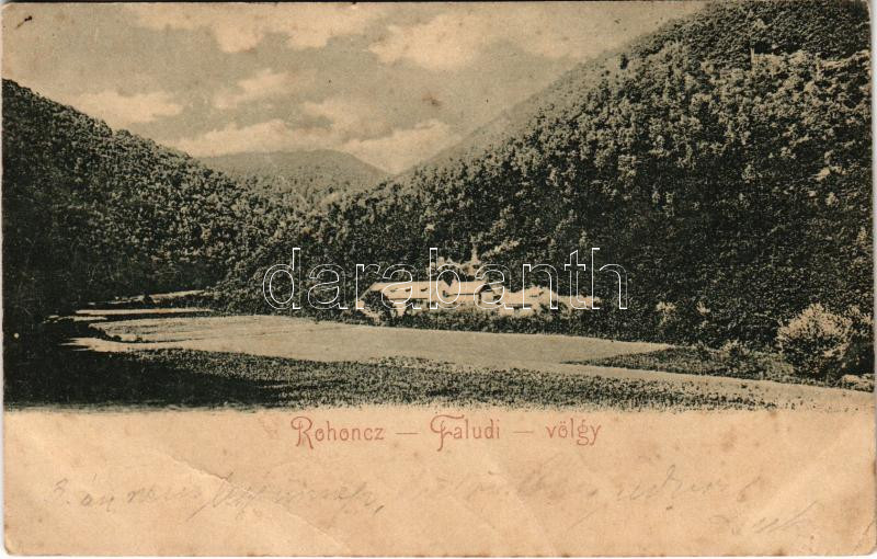 1902 Rohonc, Rechnitz; Faludi-Tal / Faludi-völgy (fa)