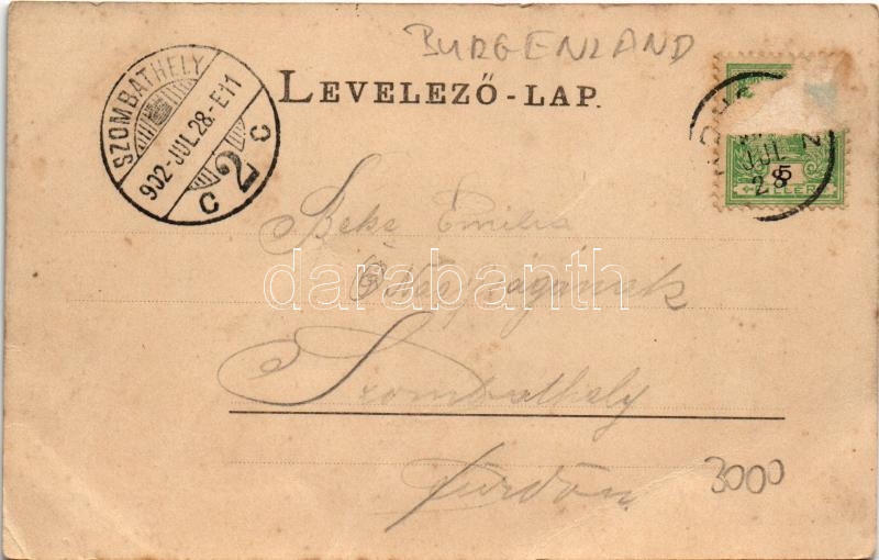 1902 Rohonc, Rechnitz; Faludi-Tal / Faludi-völgy (fa) - Image 2