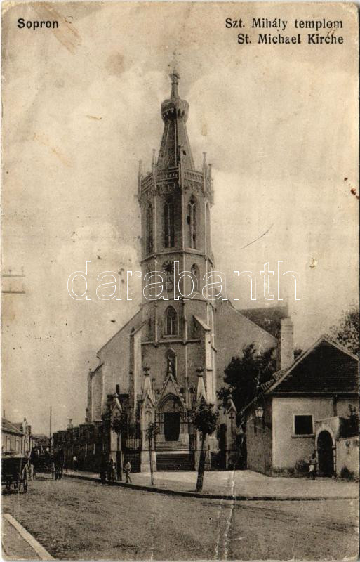1915 Sopron, Szt. Mihály templom (fa)