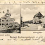 1905 Dicsőszentmárton, Tarnaveni, Diciosanmartin; Olvasókör pavilon, vármegyeháza. Hirsch Mór kiadása / reading club's pavilion, county hall (b)