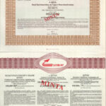 1991-1994. 5 darabos magyar részvény tétel: 'Veszprémtej', 'Ereco', 'Béfa', 'Sztáv RT', 'Danubius Hotels', közte vízjeles papír, szárazpecsét, 'MINTA' pecsét, szelvények T:I-,II - Image 3