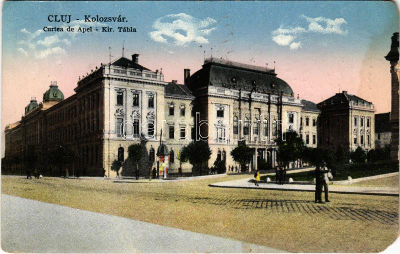 1940 Kolozsvár, Cluj; Királyi Tábla / Curtea de Apel / court + '1940 Kolozsvár visszatért' So. Stpl (EM)