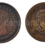 1966. 'Savaria Karnevál Szombathely / Claudius Caesar AVG PM TRIM PPP' kétoldalas, bronzírozott Al emlékérem (30mm) + 1989. MÉE 'Savaria / Commodus császár' kétoldalas bronz emlékérem (29mm) T:1-1-