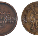 1966. 'Savaria Karnevál Szombathely / Claudius Caesar AVG PM TRIM PPP' kétoldalas, bronzírozott Al emlékérem (30mm) + 1989. MÉE 'Savaria / Commodus császár' kétoldalas bronz emlékérem (29mm) T:1-1- - Image 2