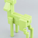 Jelzés nélkül: Szarvas. Design figura, festett alumínium, hibátlan, m: 24 cm