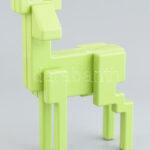 Jelzés nélkül: Szarvas. Design figura, festett alumínium, hibátlan, m: 24 cm - Image 2