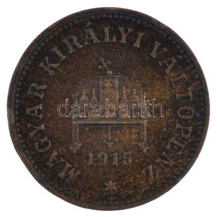 1915K-B 2f bronz 'Magyar Királyi Váltópénz' T:2 ph Adamo K4