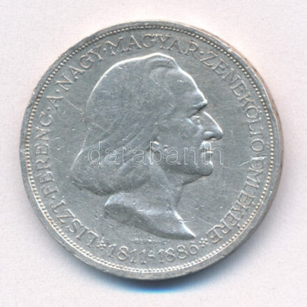 1936. 2P Ag 'Liszt' T:2- karc, ph Adamo P7.3