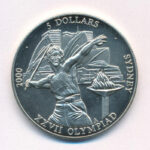 Libéria 2000. 5D Cu-Ni 'XXVII. Olimpiai Játékok - Sydney' T:BU Liberia 2000. 5 Dollars Cu-Ni 'XXVII Olympic Games - Sydney' C:BU Krause KM#735