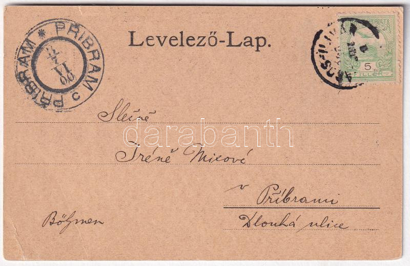 1900 Marosújvár, Uioara, Ocna Mures; Fürdő / spa (kis szakadások / small tears) - Image 2