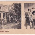 1940 Kovászna-fürdő, Baile Covasna; Mofeta Bene exterior, interior / fürdő belső / spa interior (13,6 x 6,7 cm)