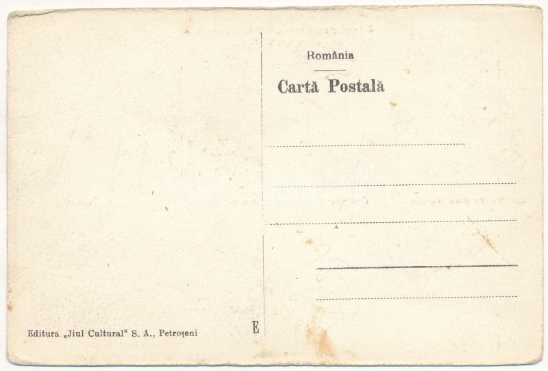 Vulkán, Zsivadejvulkán, Vulcan; Biserica cea mare, Cimiteriul Eroilor din gradina parochiala, Biserica cea mica (Corsesteni), Casa parochiala si scoala confesionala gr.-cat. rom., Scoala primara a societatii miniera Petrosani / nagy templom, a - Image 2