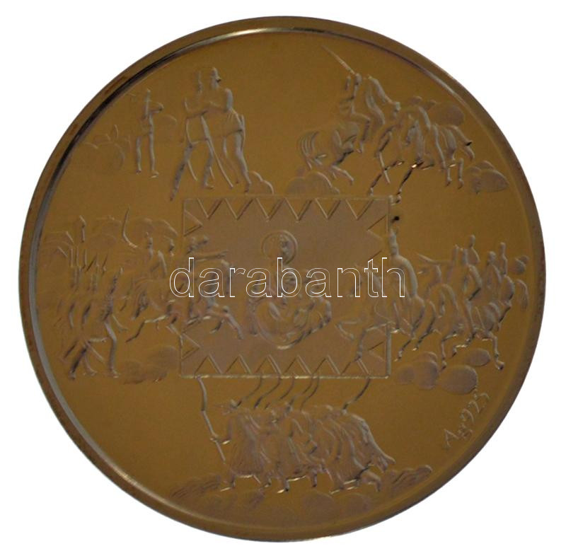 1998. '1848-1849 A forradalom és szabadságharc 150. évfordulójára' kétoldalas Ag emlékérem kopottas dísztokban, sorszámozott tanúsítvánnyal '000127' (31,1g/0.925/42,5mm) T:PP