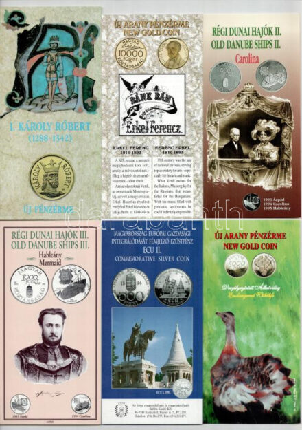 1992-1999. 18db-os színes MNB tájékoztatólap tétel, mind különféle