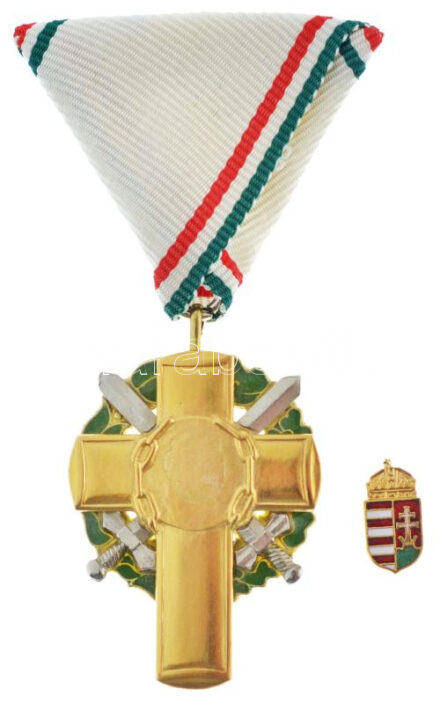 2006. 'Magyar Politikai Foglyok Szövetsége - 1956-2006' aranyozott, műgyantás rátétes kitüntetés mellszalagon T:1- a címer levált a keresztről