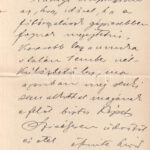 1900 Juhász Andor bíró, a kúria leendő elnökének saját kézzel írt levele - Image 3