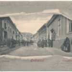 1902 Oravica, Oravita; Fő utca. Feldmann Ignác kiadása / Hauptgasse / main street. Art Nouveau (r)