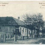 Csatád, Lenauheim (Temes); Utca. Ludwig Mátyás üzlete és saját kiadása / Hauptgasse / main street, shop