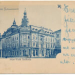 1900 Kolozsvár, Cluj; New York szálloda, Csiky Mihály üzlete / hotel, shop (fa)