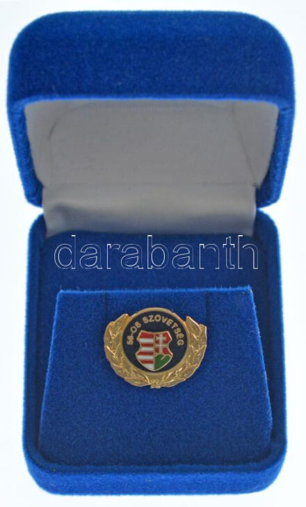 DN '56-os Szövetség' aranyozott, zománcozott kitűző '315' sorszámmal, eredeti tokban T:1