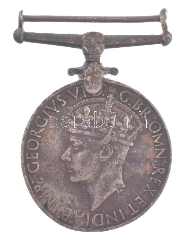 Nagy-Britannia 1945. 'Háborús Kitüntetés' ezüstözött Cu replika T:2 Great Britain 1945. 'War Medal' silver-plated Cu replica C:XF - Image 2