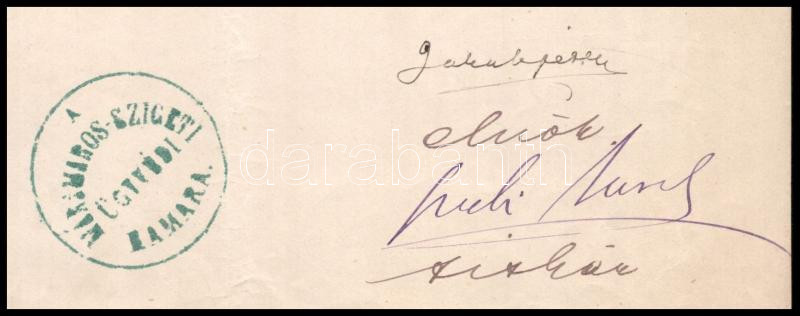 1878 Máramarosszigeti ügyvédi kamara által kiadott igazolás - Image 3