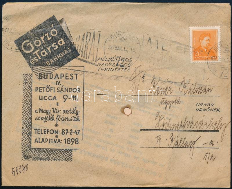 cca 1930 Királyi osztálysorsjáték forgatható reklám nyomtatvány - Image 2